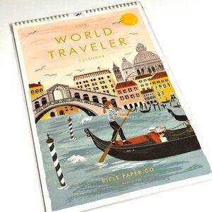 Rifle Paper Co 2019 World Traveler Calendar Rare Travel Posters Brand New Unused